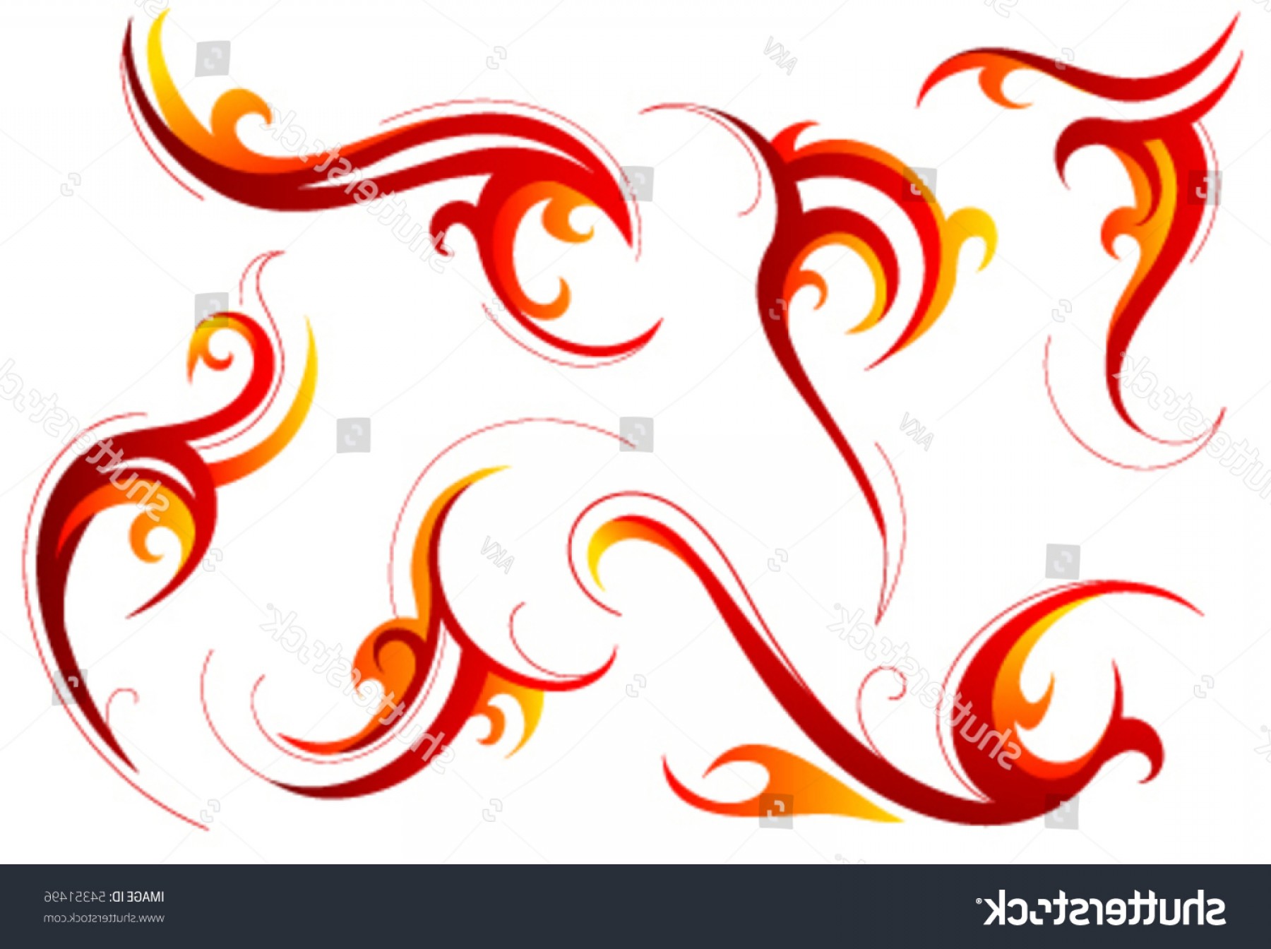 1800x1344 Tribal Tattoo Set Fire Swirls Soidergi