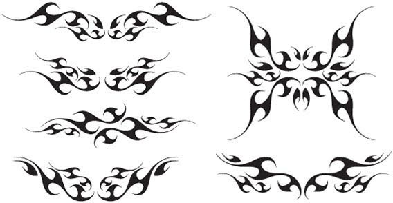 568x294 Tribal Fire Free Vector Download
