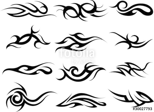500x363 Tribal Fire Symbol Design Stock Image And Royalty Free Vector