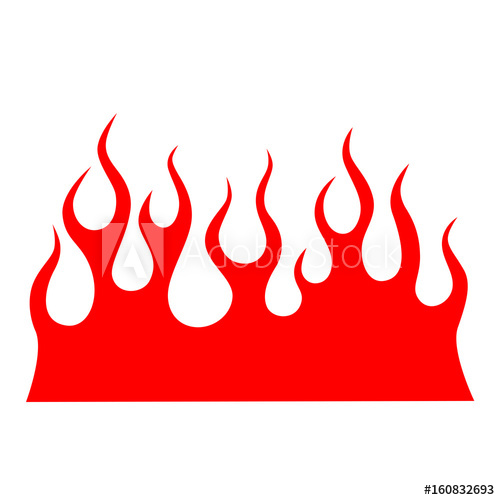 500x500 Flame Vector Fire Colored Tribal Flames It Can Be Used