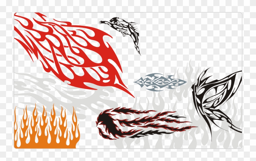 840x531 Simple Tribal Flames