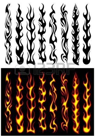314x450 Stock Vector Tattoo Wedding Bands Tattoo Designs, Flame