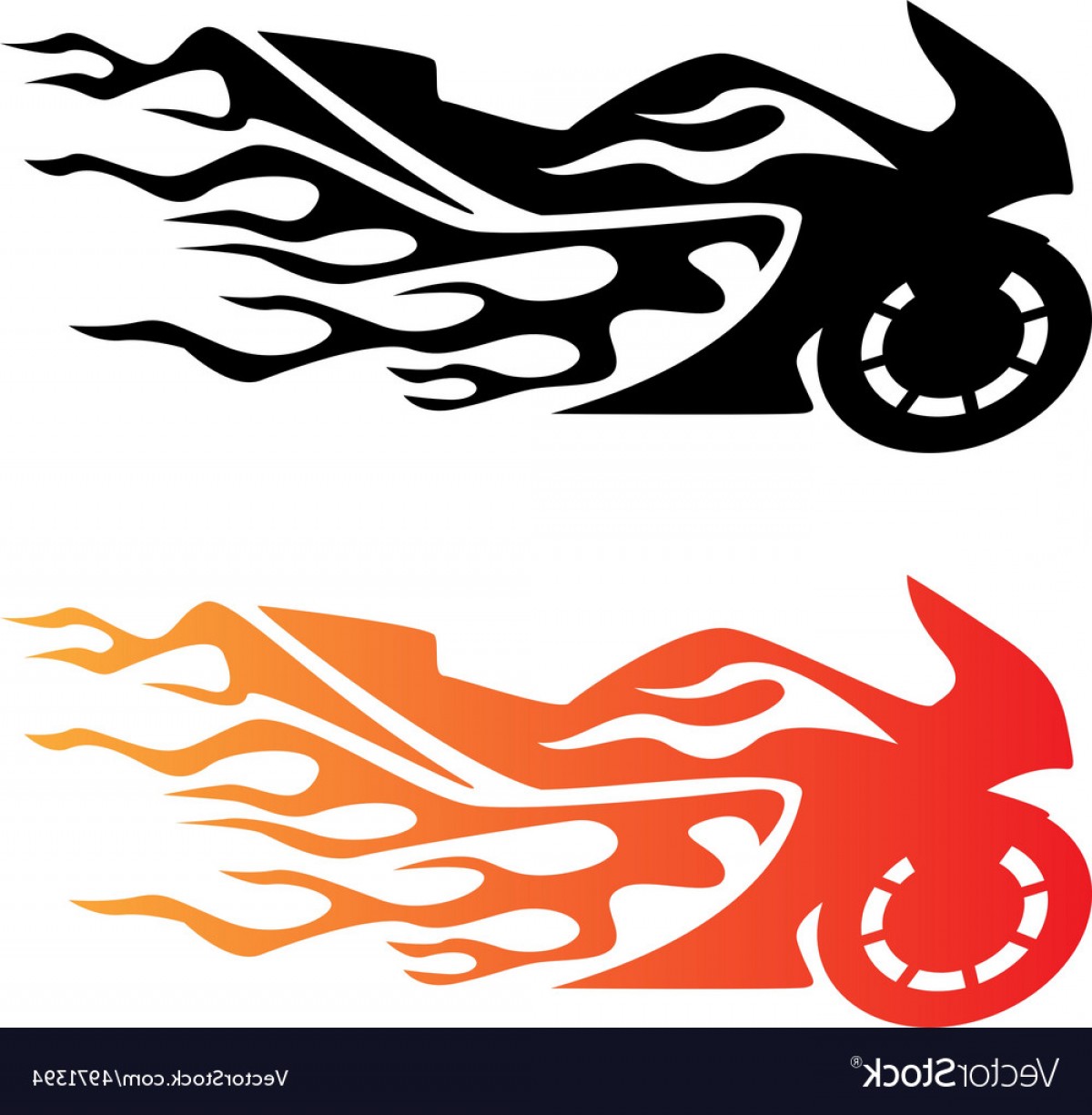1200x1225 Flaming Sport Bike Motorcycle Logo Vector Catchsplace