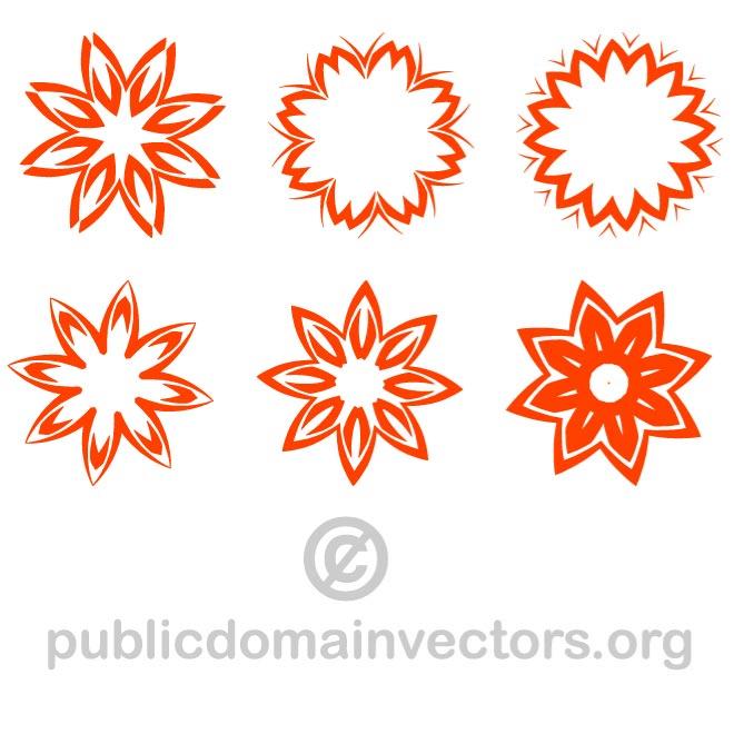 660x660 Tribal Flowers Vector Graphics