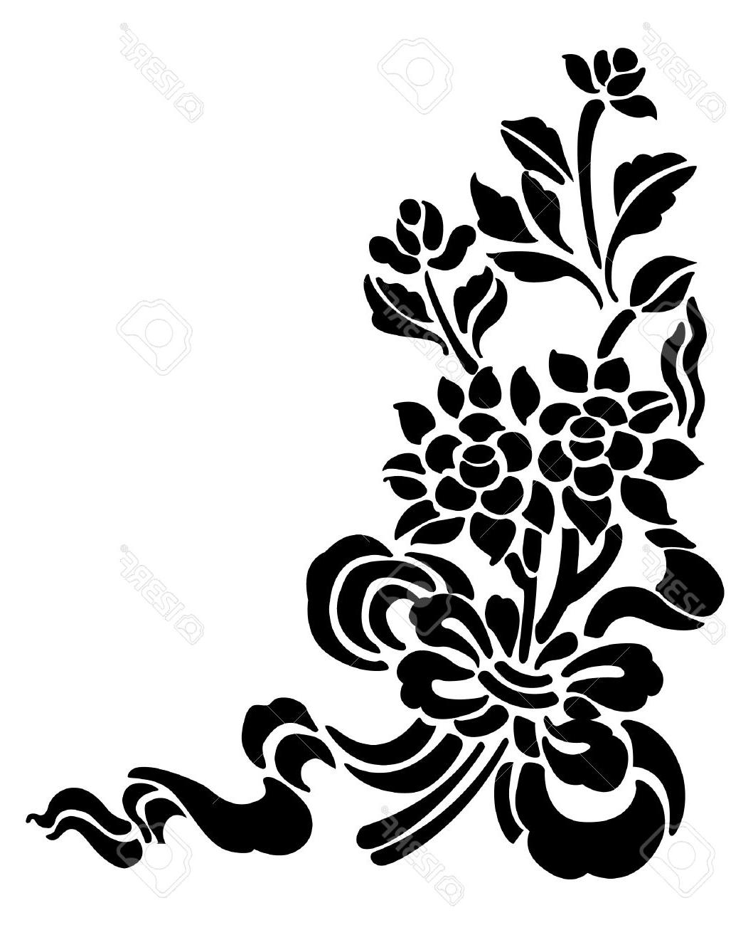 1059x1300 Tribal Rose Silhouette