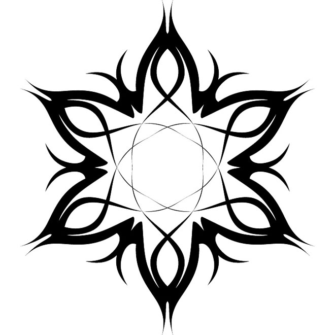 660x660 Tribal Tattoo Flower Free Vector Free Vectors Ui Download