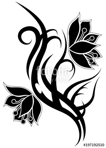 Tribal Flower Vector at Vectorified.com | Collection of Tribal Flower ...