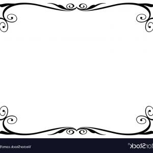 300x300 Golden Ornamental Frame Vector Vintage Border Hand Drawn Tribal