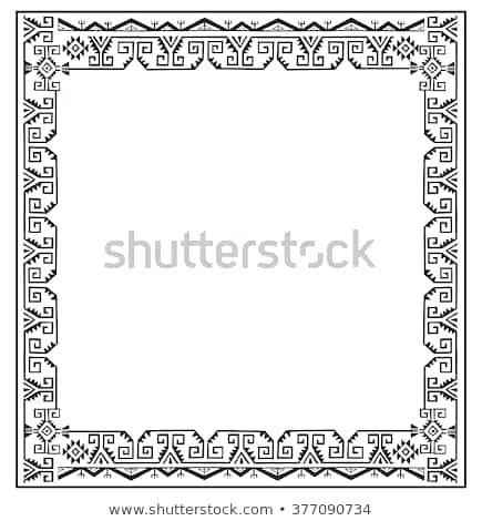 435x470 Black And White Frames Ethnic Vector Tribal Frame Stile Ornate