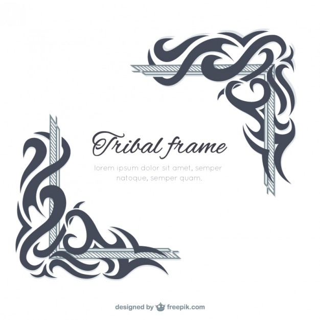 626x626 Tribal Frame Template Vector Premium Download
