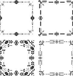 238x250 Tribal Frames Ethnic Border Aztec Stile Tribal Art Vector