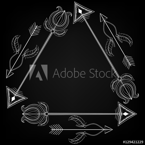500x500 Vector Tribal Frame