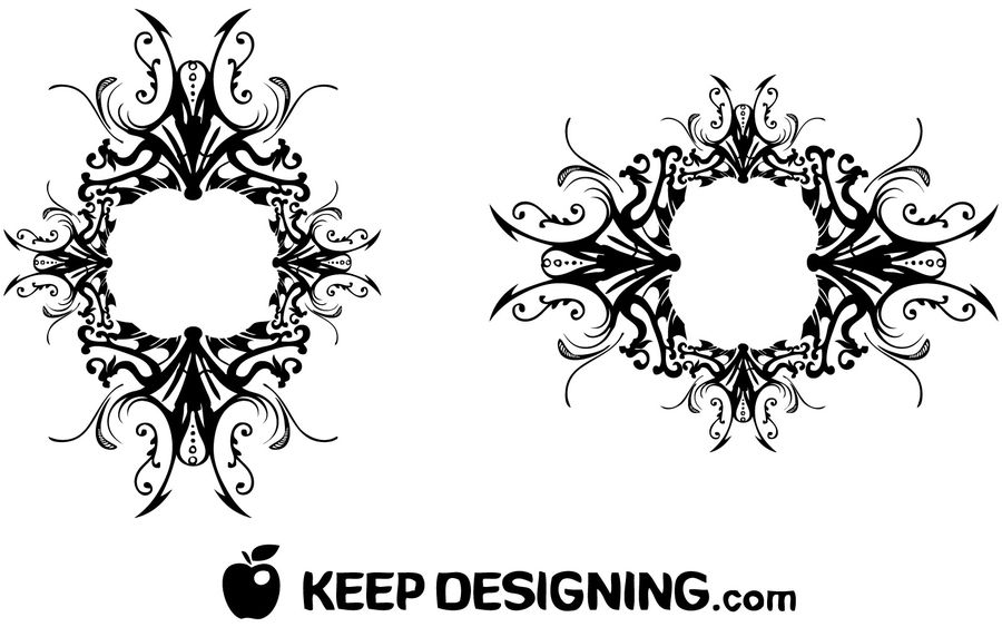 900x563 Vintage Tribal Ornate Decor Frame