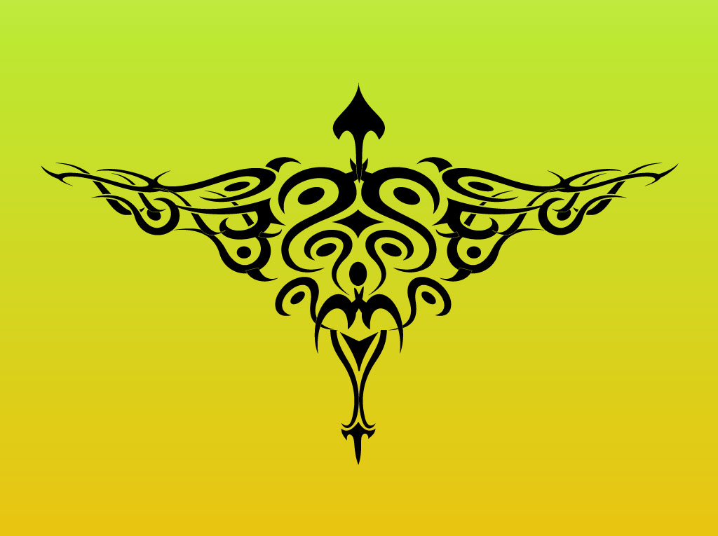 1024x765 Tribal Bird Tattoo Graphics Vector Art Graphics