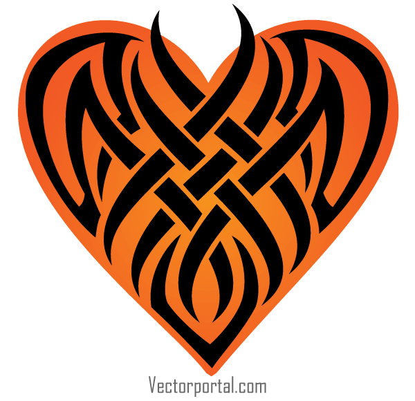 Tribal Heart Vector
