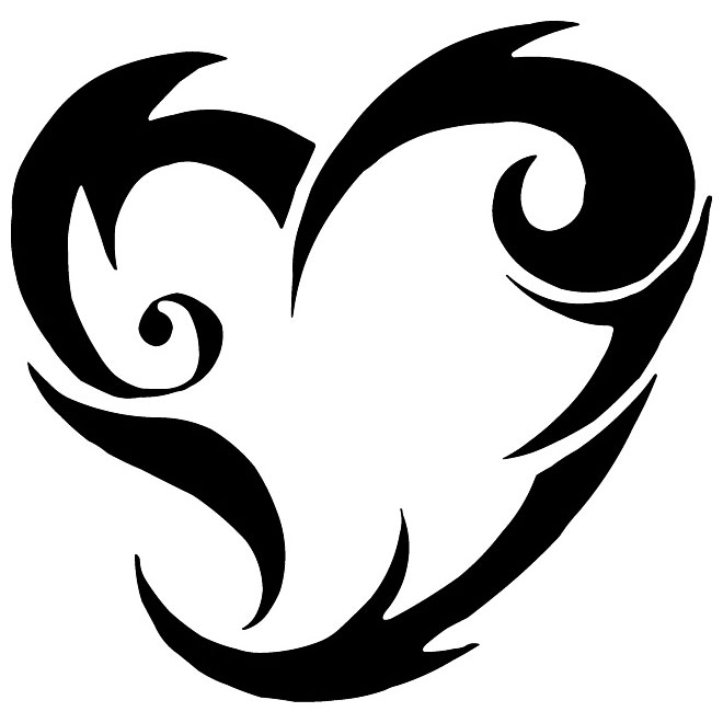 Tribal Heart Vector at Vectorified.com | Collection of Tribal Heart ...