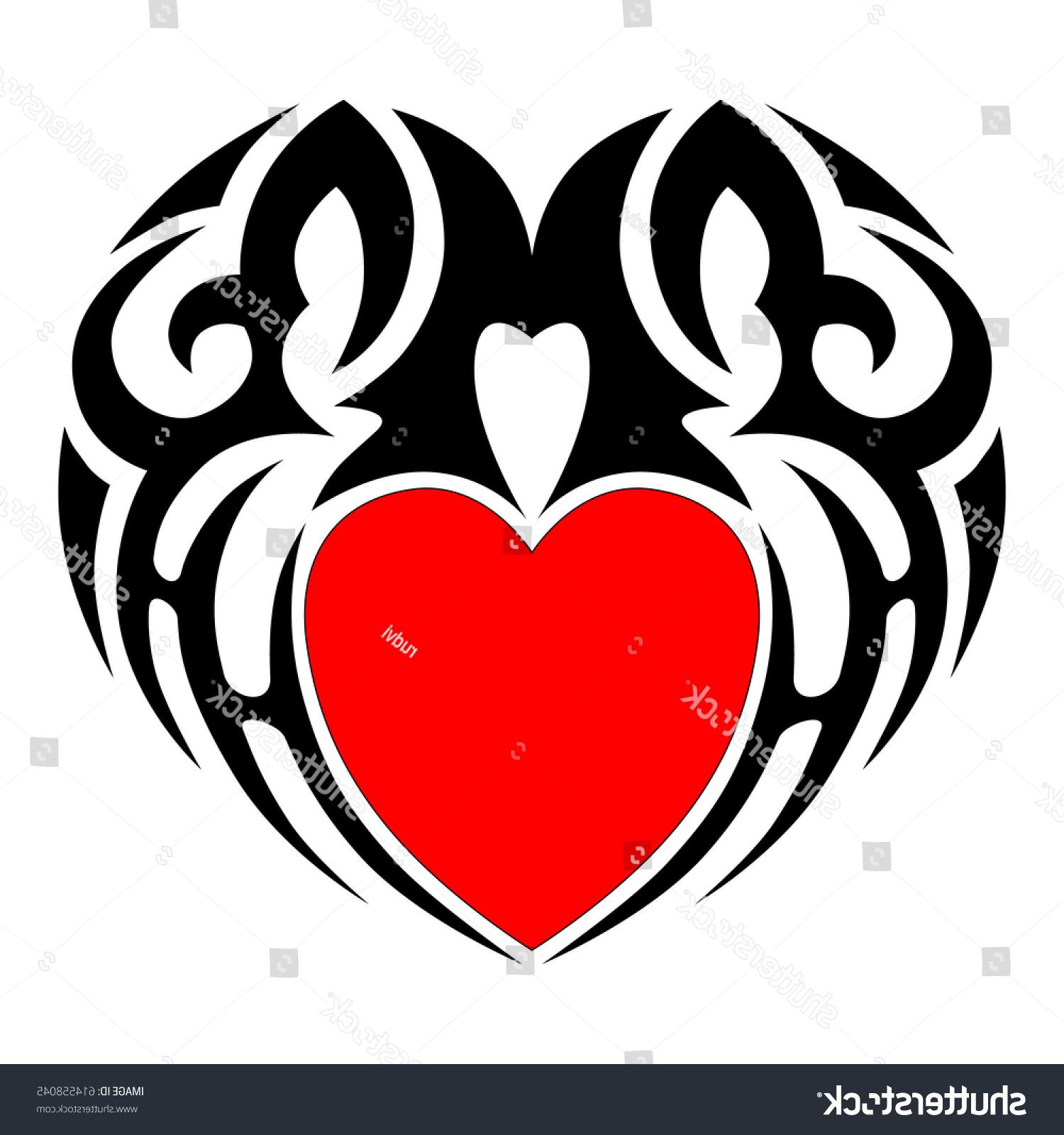 1500x1600 Best Hd Tribal Heart Designs Vector Cdr Free Vector Art, Images