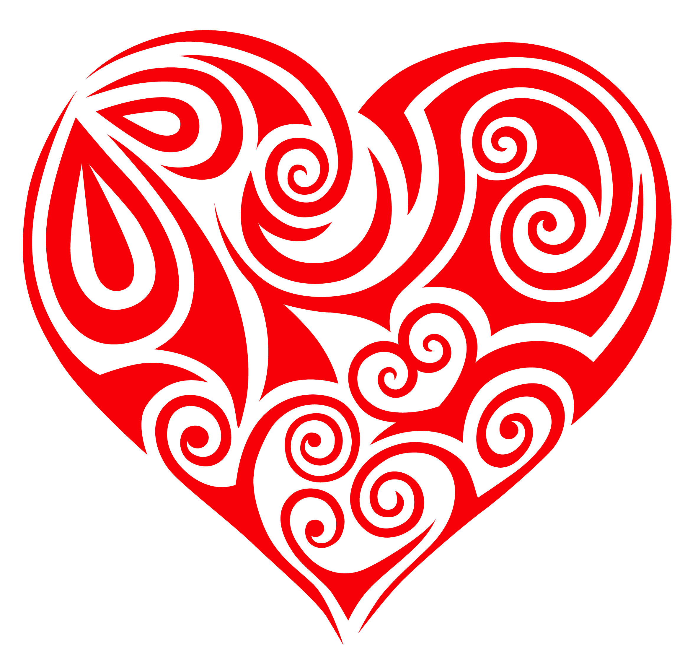 2364x2268 Tribal Heart Vector Transparent Stock Png Files, Free Clip Art