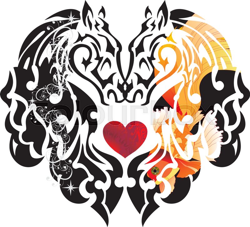 800x726 Unusual Tribal Heart Formed