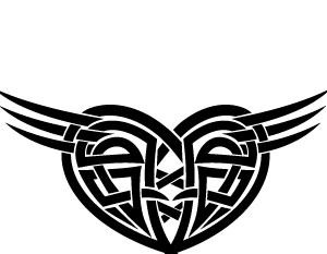 300x233 Tribal Heart Vector Free Vectors Ui Download