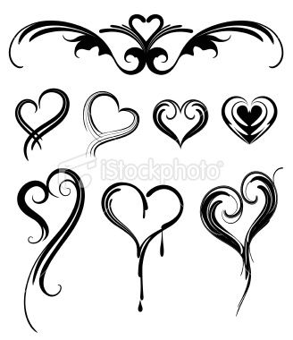 328x380 Various Heart Shaped Tattoos Design Design Envy Love These
