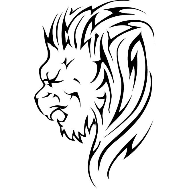 Lion Tribal Free Vector 660x660 Lion Tribal Free Vector