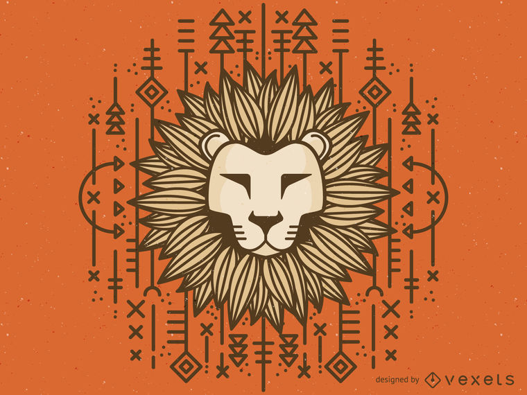 Tribal Lion Drawing 760x570 Tribal Lion Drawing