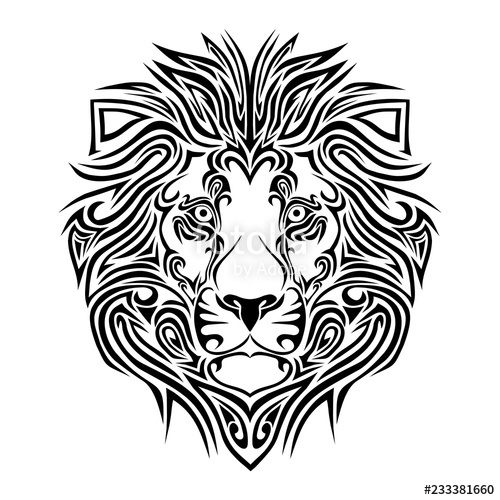 Lion Head Tribal Vector Art Stock Image And Royalty Free Vector 500x500 Lion Head Tribal Vector Art Stock Image And Royalty Free Vector