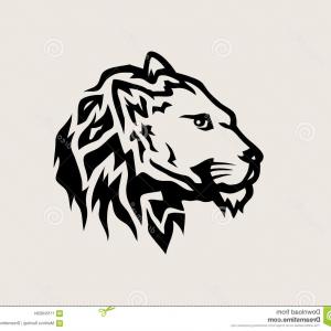 Black Tribal Lion Head Tattoo Design Catchsplace 300x300 Black Tribal Lion Head Tattoo Design Catchsplace