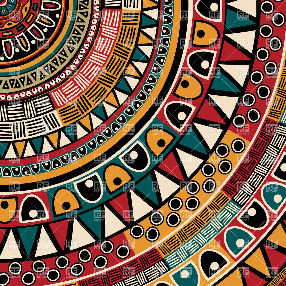 1200x1200 Round Tribal Ethnic Ornament