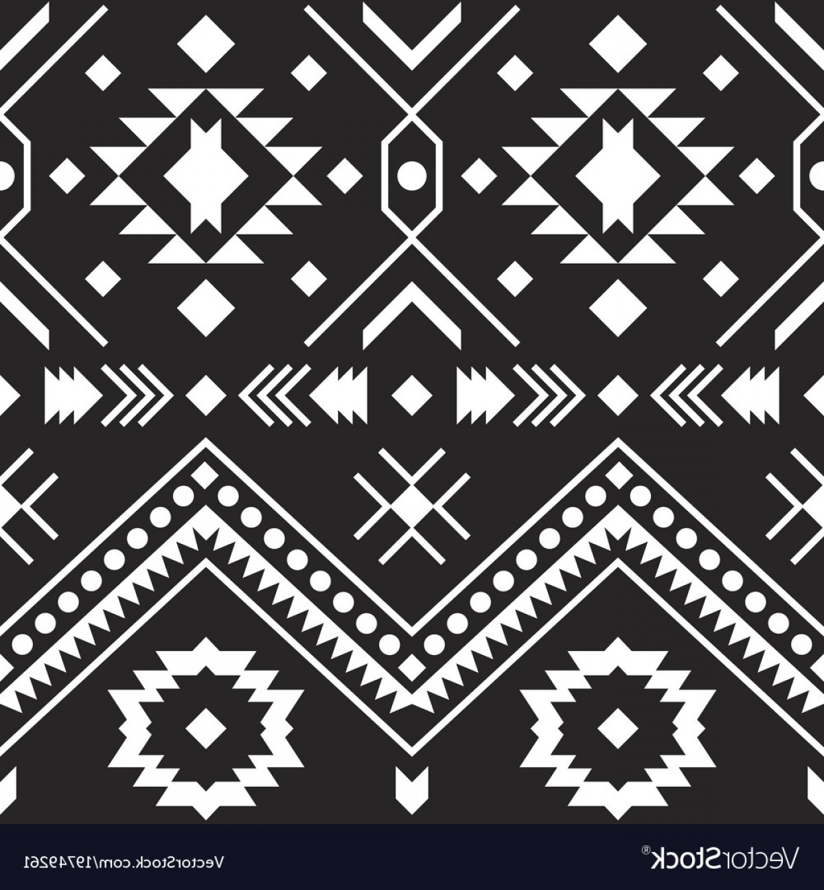1200x1296 Aztec Tribal Pattern Geometric Design Vector Studiogrfx