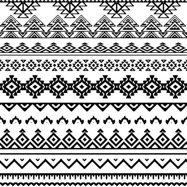 626x626 Black And White Tribal Pattern Vector Free Download