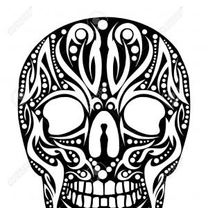 300x300 Tattoo Tribal Skull Vector Art Hoodamathrun