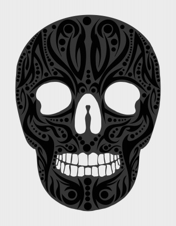 351x450 Tattoo Tribal Skull Vector Art Royalty Free Vector Graphics