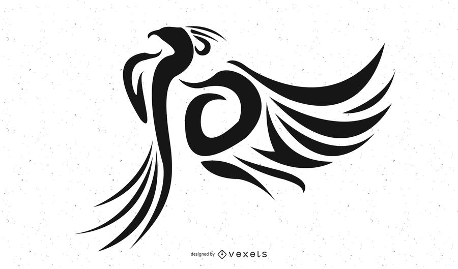 900x529 Beautiful Phoenix Tribal Tattoo
