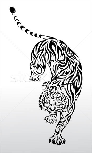 360x600 Tribal Tiger Vector Illustration Fransiskus Xaverius Kushartono