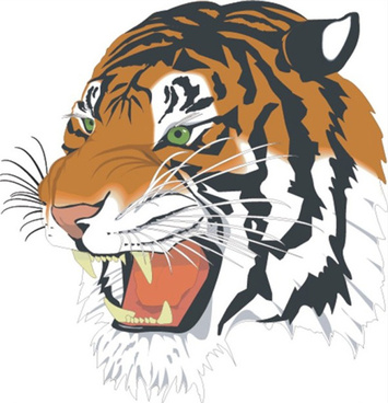 355x368 Tribal Tiger Head Vector Free Vector Download