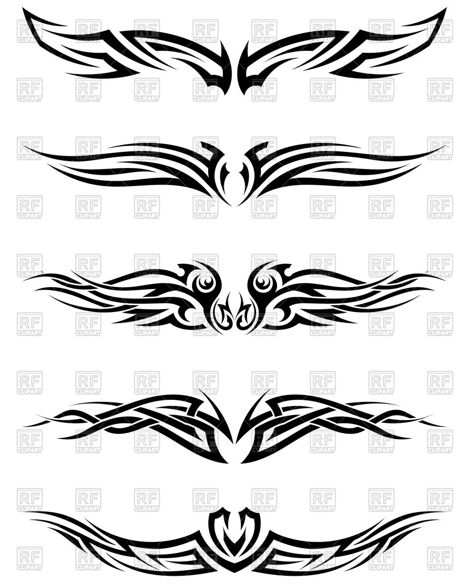 960x1200 Set Tribal Tattoos Vector Image Of Signs, Symbols, Maps Angelp