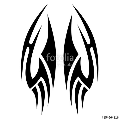 500x500 Tattootattoo Tribal Vector Design Simple Tattoo Tribal Logo