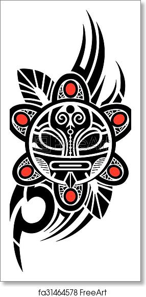 Free Art Print Of Taino Sun Tribal Vector Illustratio Ethnic 286x581 Free Art Print Of Taino Sun Tribal Vector Illustratio Ethnic