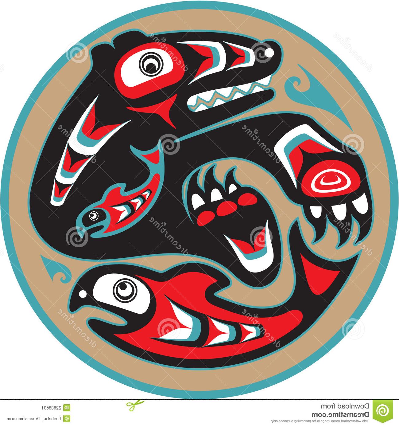 1300x1390 Hd Tribal Salmon Vector Free Vector Images Design