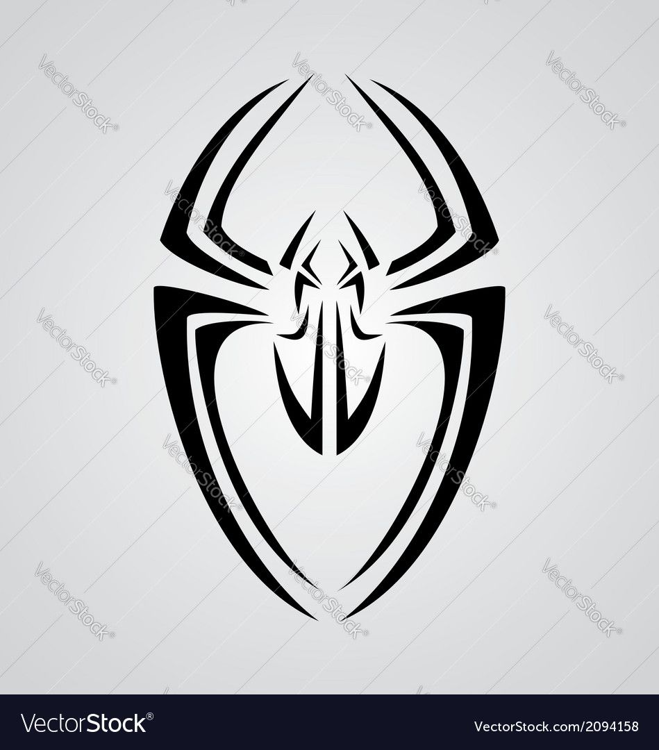 949x1080 Spider Tribal Vector Image
