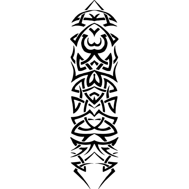 660x660 Tribal Tattoo Element Free Vector