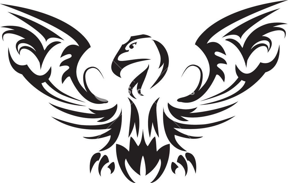 1000x634 Tribal Vector Element With Eagle Head Royalty Free Stock Image