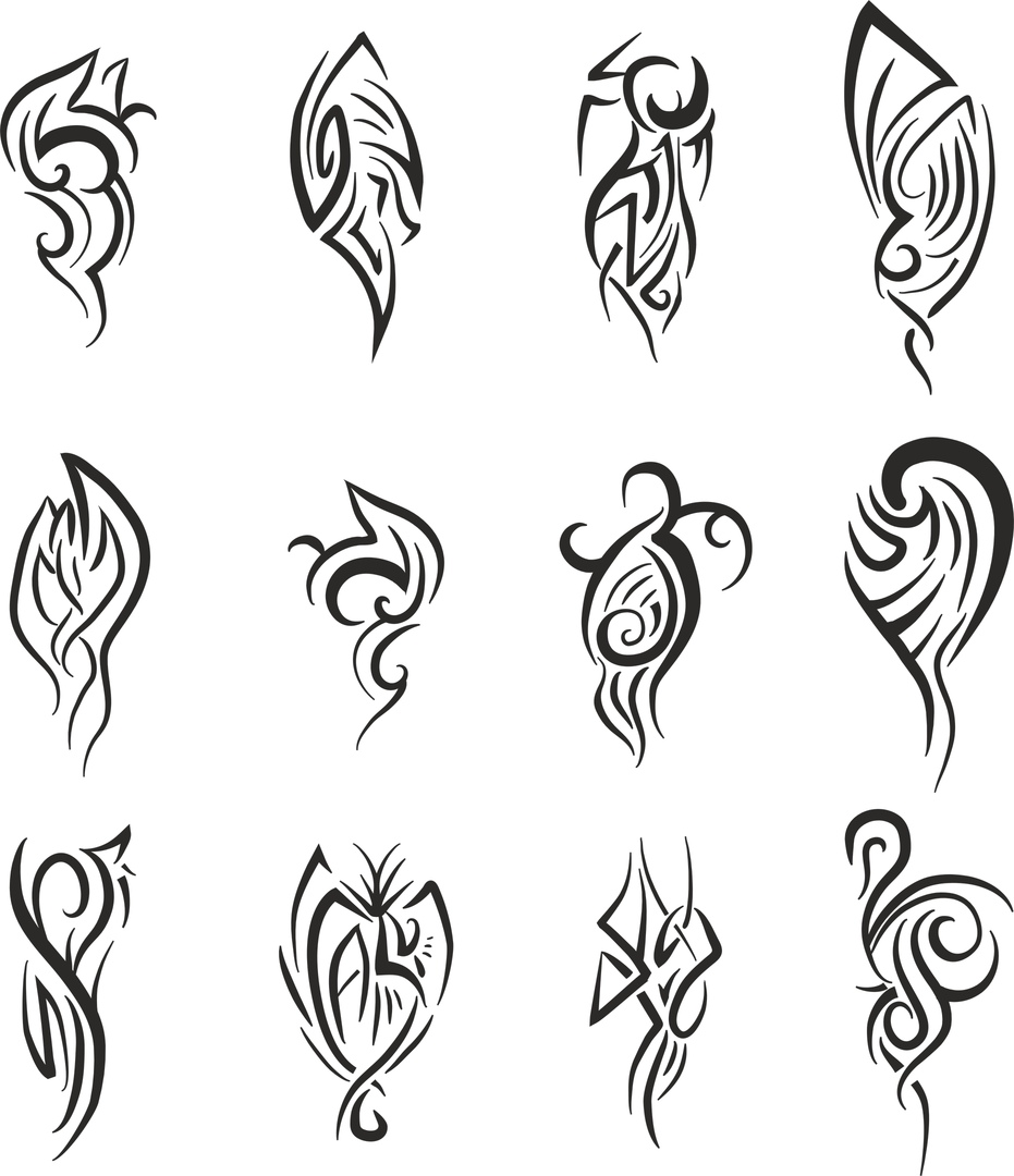 931x1080 Tribal Vector Set Free Vector Download In Cdr