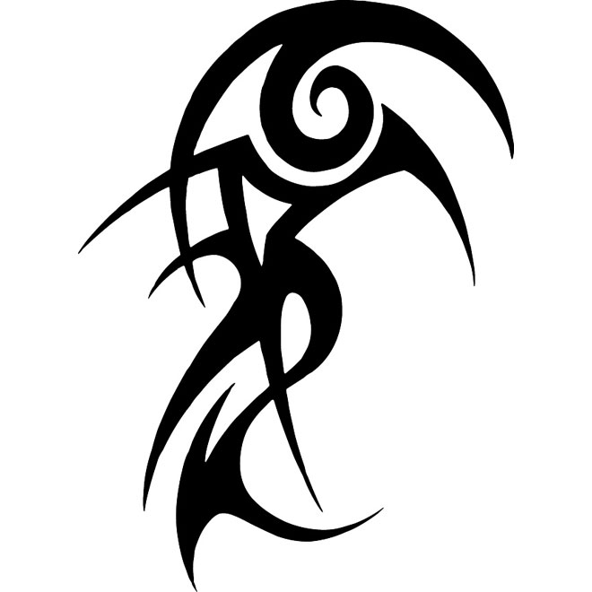 660x660 Tribal Tattoo Free Vector Image