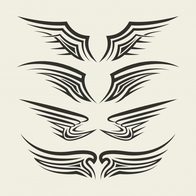 626x626 Tribal Wings Vector Premium Download