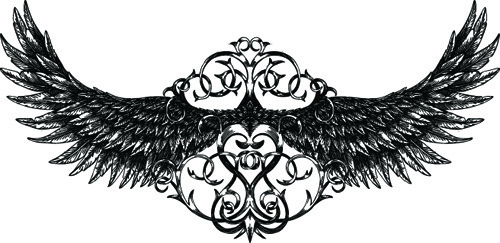 500x243 Vector Tribal Wing Ornament Free Vector Download
