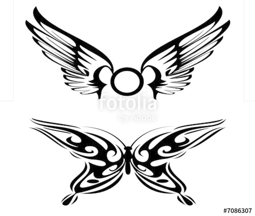 500x423 Tribal Wings Stock Image And Royalty Free Vector On Fotolia
