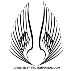 Tribal Wings Vector At Vectorified Com Collection Of Tribal Wings   Tribal Wings Vector 8 